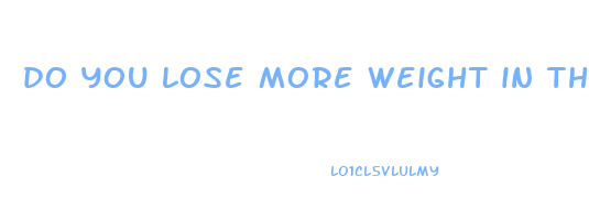 do you lose more weight in the summer