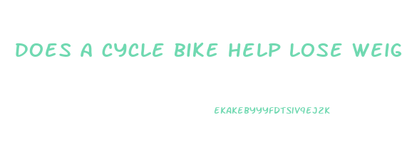 does a cycle bike help lose weight