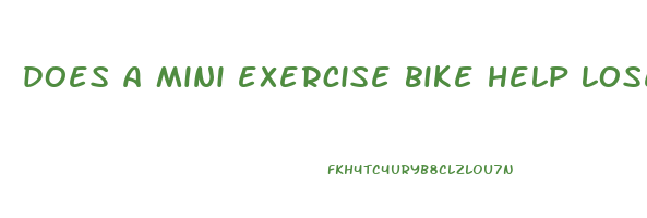 does a mini exercise bike help lose weight