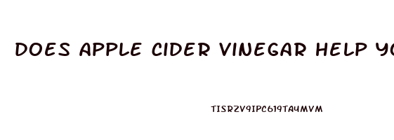 does apple cider vinegar help you lose water weight