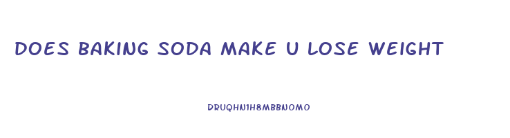 does baking soda make u lose weight