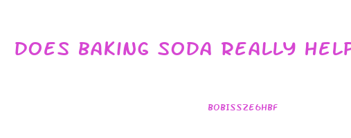 does baking soda really help lose weight