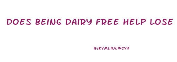 does being dairy free help lose weight