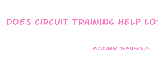 does circuit training help lose weight