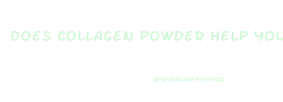 does collagen powder help you lose weight