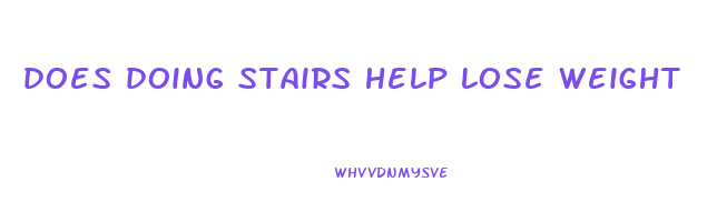 does doing stairs help lose weight