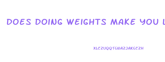 does doing weights make you lose weight