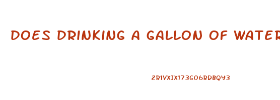 does drinking a gallon of water make you lose weight