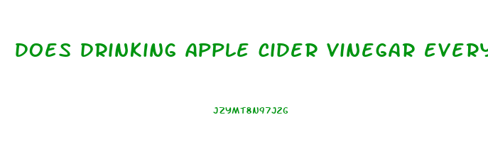 does drinking apple cider vinegar everyday help you lose weight