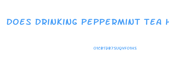 does drinking peppermint tea help lose weight