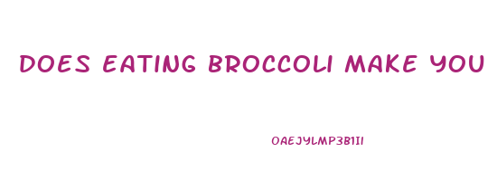 does eating broccoli make you lose weight