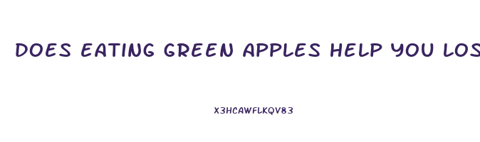does eating green apples help you lose weight