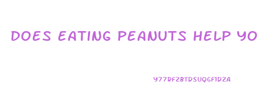 does eating peanuts help you lose weight