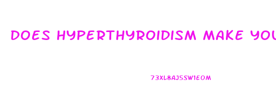 does hyperthyroidism make you lose weight