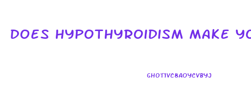 does hypothyroidism make you lose weight