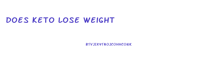 does keto lose weight