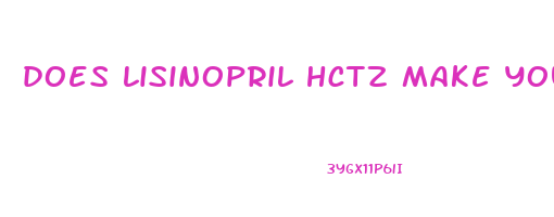 does lisinopril hctz make you lose weight
