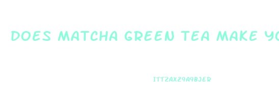 does matcha green tea make you lose weight