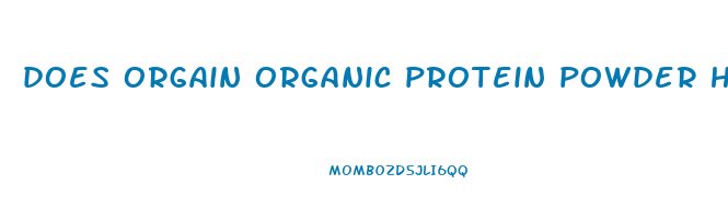 does orgain organic protein powder help you lose weight