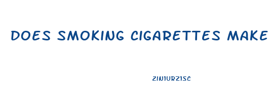 does smoking cigarettes make you lose weight