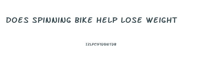 does spinning bike help lose weight