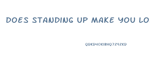 does standing up make you lose weight