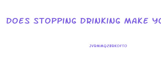 does stopping drinking make you lose weight