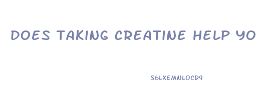 does taking creatine help you lose weight