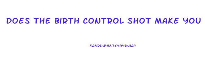 does the birth control shot make you lose weight