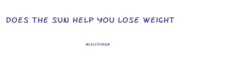 does the sun help you lose weight