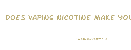 does vaping nicotine make you lose weight