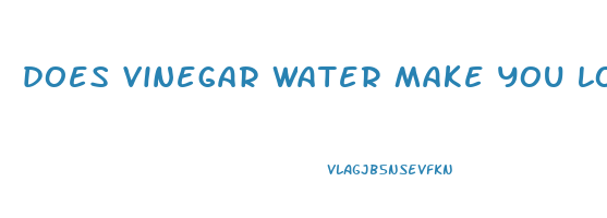 does vinegar water make you lose weight
