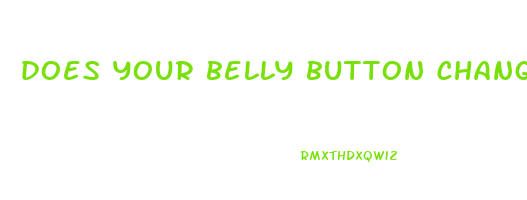 does your belly button change shape when you lose weight