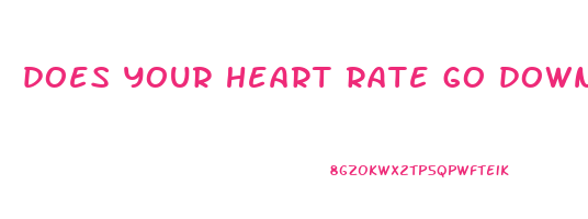 does your heart rate go down when you lose weight