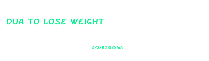 dua to lose weight