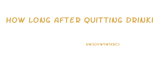 how long after quitting drinking do you lose weight