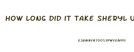 how long did it take sheryl underwood to lose weight