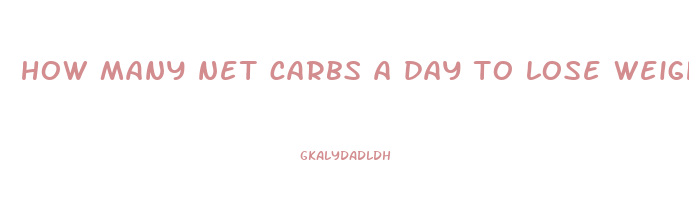 how many net carbs a day to lose weight