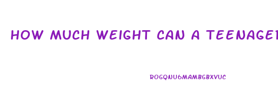 how much weight can a teenager lose in a month