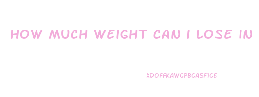 how much weight can i lose in 13 weeks