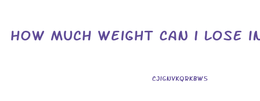 how much weight can i lose in a week calculator
