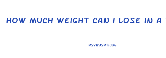 how much weight can i lose in a week