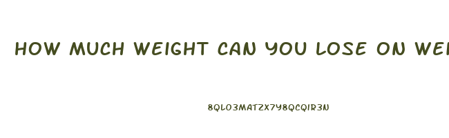 how much weight can you lose on weight watchers