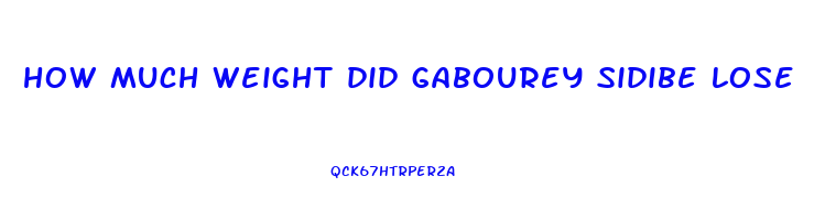how much weight did gabourey sidibe lose