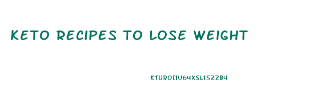 keto recipes to lose weight