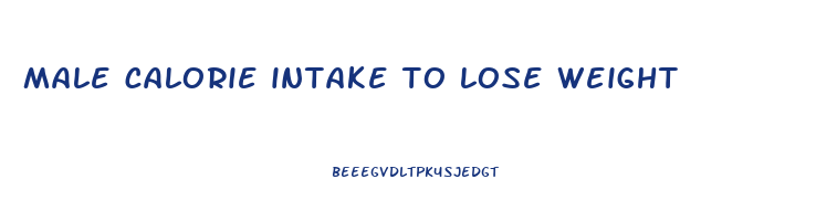 male calorie intake to lose weight