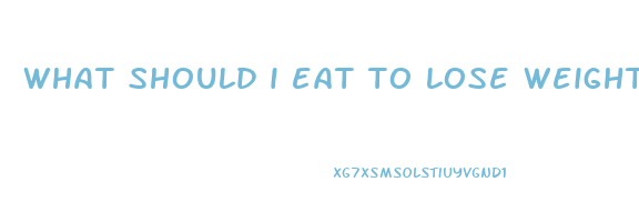 what should i eat to lose weight with pcos