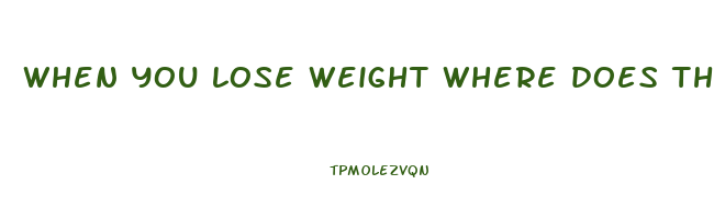 when you lose weight where does the weight go