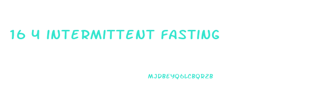 16 4 intermittent fasting