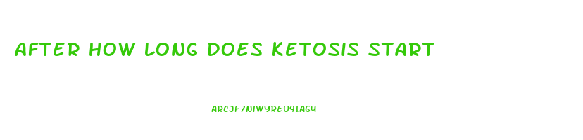 after how long does ketosis start